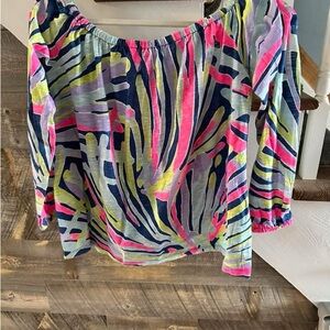 Lilly Pulitzer EUC  Enna Off-Shoulder Top